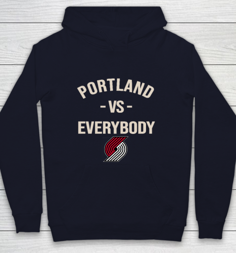 Portland Trail Blazers Vs Everybody Youth Hoodie 2