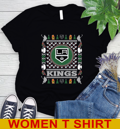 Los Angeles Kings Merry Christmas NHL Hockey Loyal Fan Women's T-Shirt