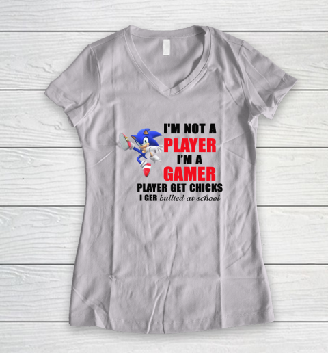 I'm Not A Player I'm A Gamer Women's V-Neck T-Shirt