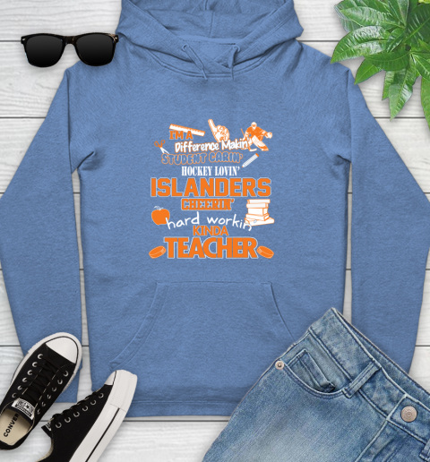 New York Islanders NHL I'm A Difference Making Student Caring Hockey Loving Kinda Teacher Youth Hoodie 13