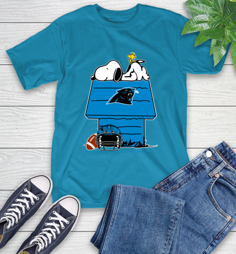 Carolina Panthers NFL Football Snoopy Woodstock The Peanuts Movie T-Shirt 8