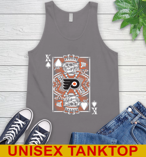 Philadelphia Flyers NHL Hockey The King Of Spades Death Cards Shirt Tank Top 6
