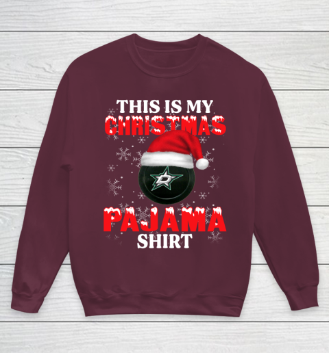 Dallas Stars This Is My Christmas Pajama Shirt NHL Youth Sweatshirt 4