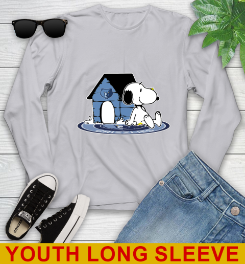 NBA Basketball Memphis Grizzlies Snoopy The Peanuts Movie Shirt Youth Long Sleeve 6