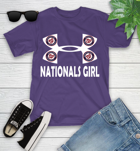MLB Washington Nationals Under Armour Baseball Sports Youth T-Shirt 3