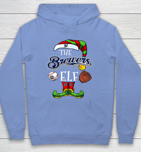 Milwaukee Brewers Christmas ELF Funny MLB T-Shirt