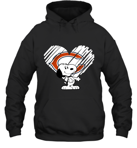 I Love Chicago Bears Snoopy In My Heart NFL Hoodie