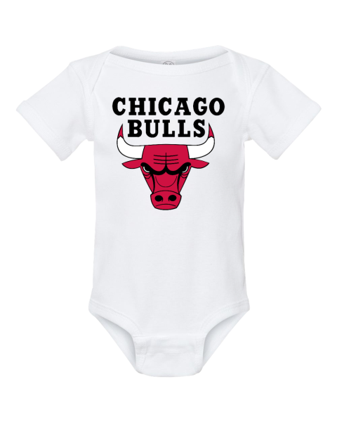 Custom NFL Chicago Bears Logo Short Sleeve Baby Infant Bodysuit - Rookbrand