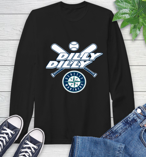 MLB Seattle Mariners Dilly Dilly Baseball Sports Long Sleeve T-Shirt 2
