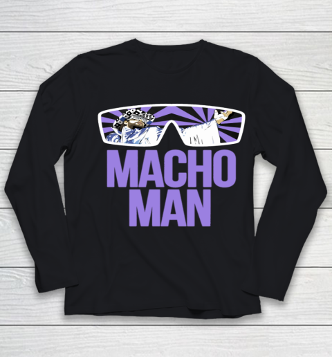 Macho Man T Shirt Machoman Youth Long Sleeve