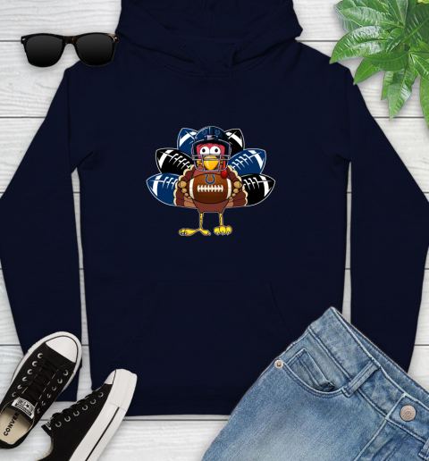Indianapolis Colts Turkey Thanksgiving Day Youth Hoodie 4