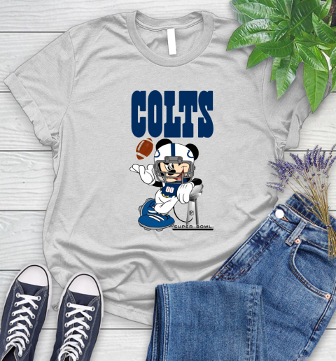 NFL Indianapolis Colts Mickey Mouse Disney Super Bowl Football T Shirt Women's T-Shirt