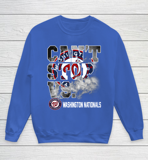 MLB Washington Nationals Baseball Can't Stop Vs Nationals Youth Sweatshirt 6