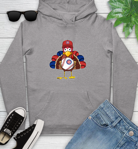 Chicago Cubs Turkey thanksgiving Youth Hoodie 6