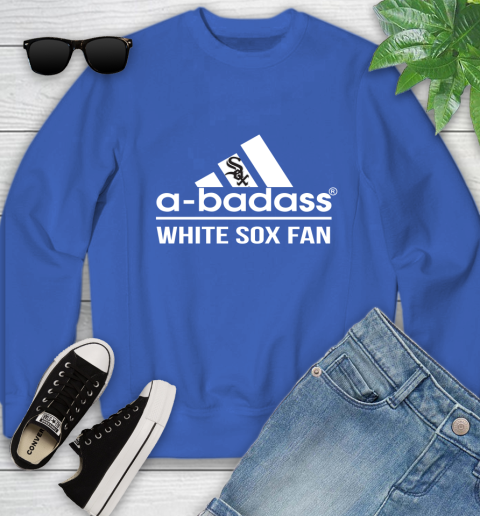 MLB A Badass Chicago White Sox Fan Adidas Baseball Sports Youth Sweatshirt 7