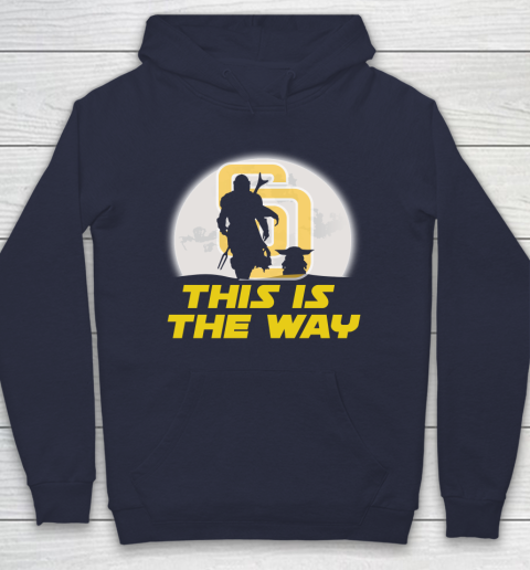 San Diego Padres MLB Baseball Star Wars Yoda And Mandalorian This Is The Way Hoodie 2