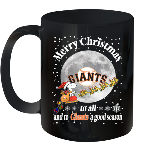 San Francisco Giants Merry Christmas To All And To Giants A Good Season MLB Baseball Sports Ceramic Mug 11oz