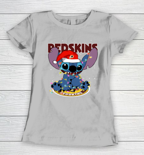 Washington Redskins NFL Football noel stitch Christmas Women's T-Shirt 3