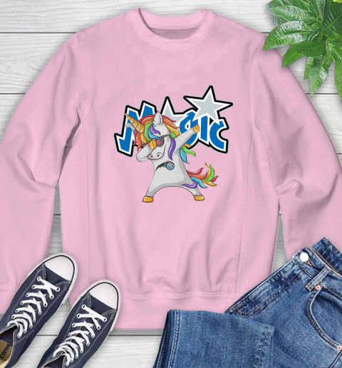 Orlando Magic NBA Basketball Funny Unicorn Dabbing Sports Sweatshirt 9