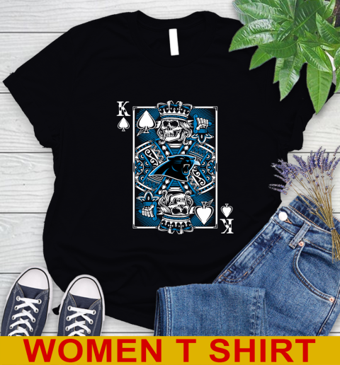 Carolina Panthers NFL Football The King Of Spades Death Cards Shirt Women's T-Shirt