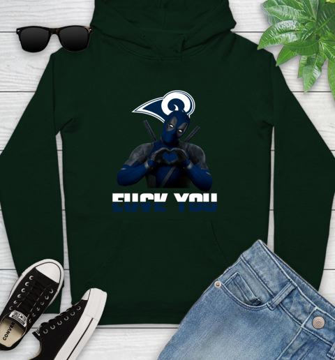 NHL Los Angeles Rams Deadpool Love You Fuck You Football Sports Youth Hoodie 14