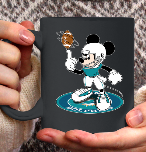 NFL Football Miami Dolphins Cheerful Mickey Disney Shirt Ceramic Mug 11oz