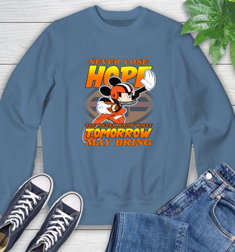 Cleveland Browns NFL Football Mickey Disney Never Lose Hope Sweatshirt 8