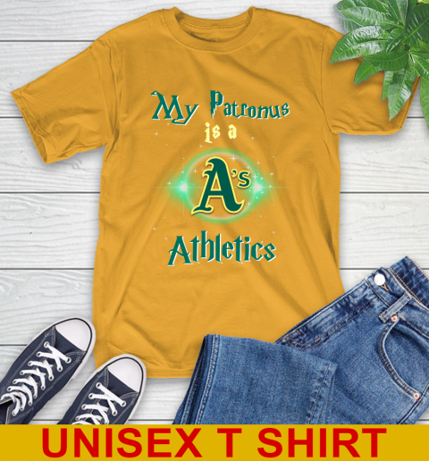 MLB Baseball Harry Potter My Patronus Is A Oakland Athletics T-Shirt 2
