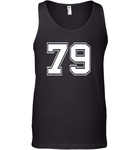 Number 79 Shirt Baseball Football Soccer Fathers Day Gift Tank Top