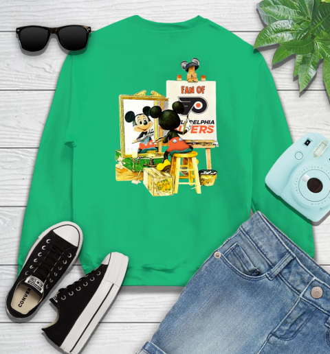 NHL Hockey Philadelphia Flyers Mickey Drawing Shirt 31