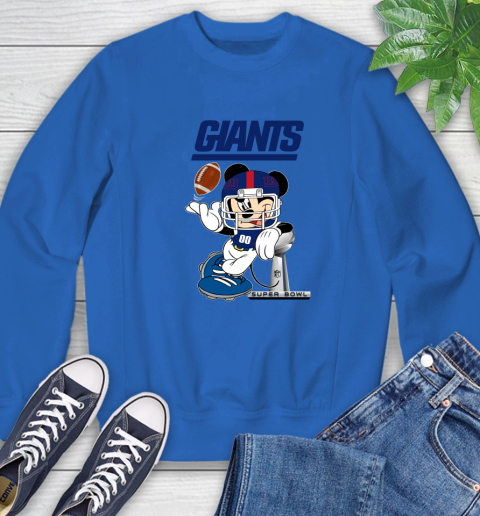 NFL newyork giants Mickey Mouse Disney Super Bowl Football T Shirt Sweatshirt 8