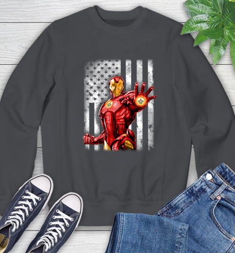 New Orleans Saints Nfl Football Iron Man Avengers American Flag