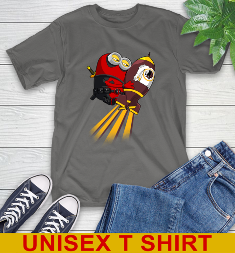 NFL Football Washington Redskins Deadpool Minion Marvel Shirt T-Shirt 10