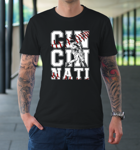 Cincinnati Retro Baseball Lover Met At Game Day T-Shirt