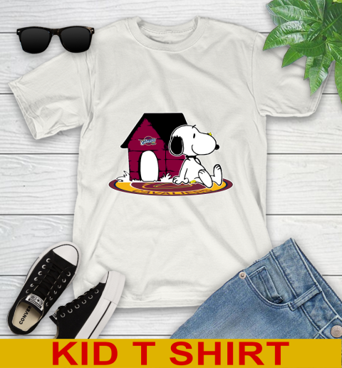 NBA Basketball Cleveland Cavaliers Snoopy The Peanuts Movie Shirt Youth T-Shirt
