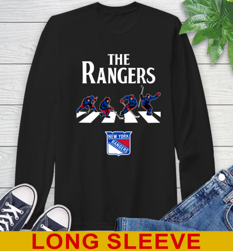 NHL Hockey New York Rangers The Beatles Rock Band Shirt Long Sleeve T-Shirt