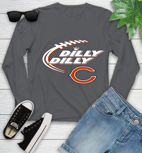 NFL Chicago Bears Dilly Dilly Football Sports Youth Long Sleeve 8