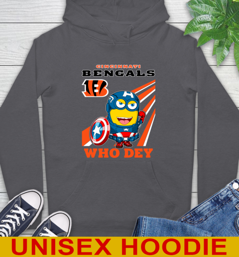 NFL Football Cincinnati Bengals Captain America Marvel Avengers Minion Shirt Hoodie 7