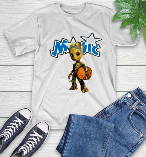 Orlando Magic NBA Basketball Groot Marvel Guardians Of The Galaxy T-Shirt