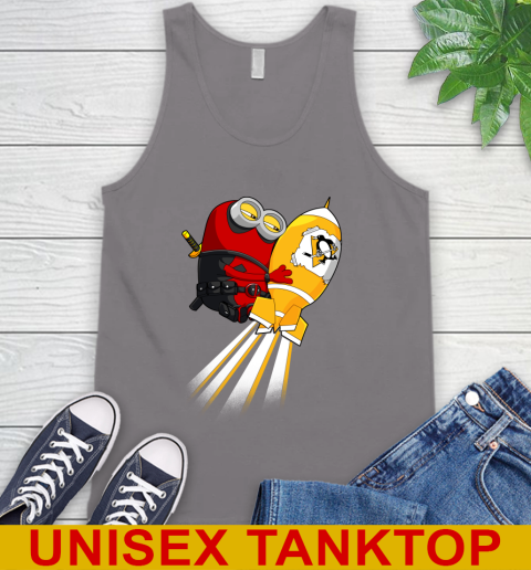 NHL Hockey Pittsburgh Penguins Deadpool Minion Marvel Shirt Tank Top 6