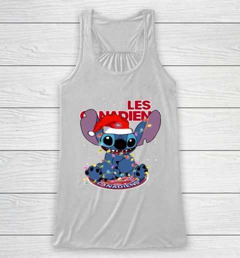 Montreal Canadiens NHL Hockey noel stitch Christmas Racerback Tank