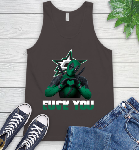 NHL Dallas Stars Deadpool Love You Fuck You Hockey Sports Tank Top 6