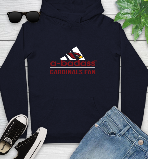 Arizona Cardinals NFL Football A Badass Adidas Adoring Fan Sports Youth Hoodie 3
