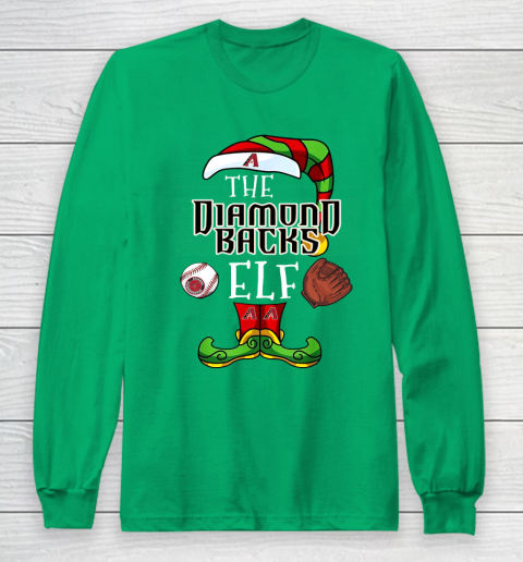 Arizona Diamondbacks Christmas ELF Funny MLB Long Sleeve T-Shirt 4