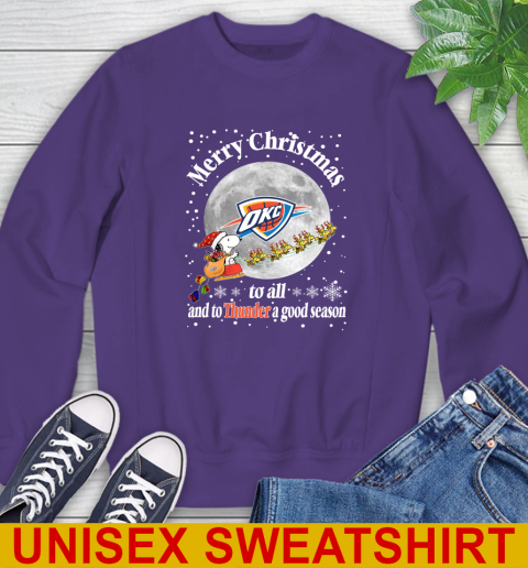 Oklahoma City Thunder Merry Christmas To All And To Thunder A Good Season NBA Basketball Sports Sweatshirt 4