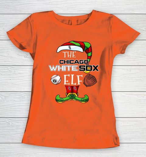 Chicago White Sox Christmas ELF Funny MLB Women's T-Shirt 3