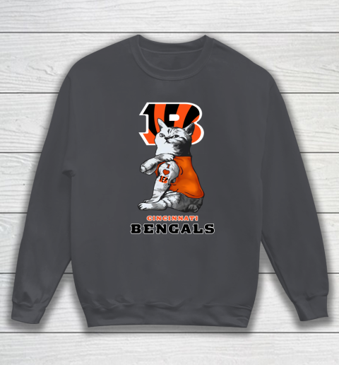 NFL Football My Cat Loves Cincinnati Bengals Sweatshirt 4