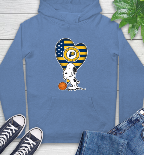 Indiana Pacers NBA Basketball The Peanuts Movie Adorable Snoopy Hoodie 11