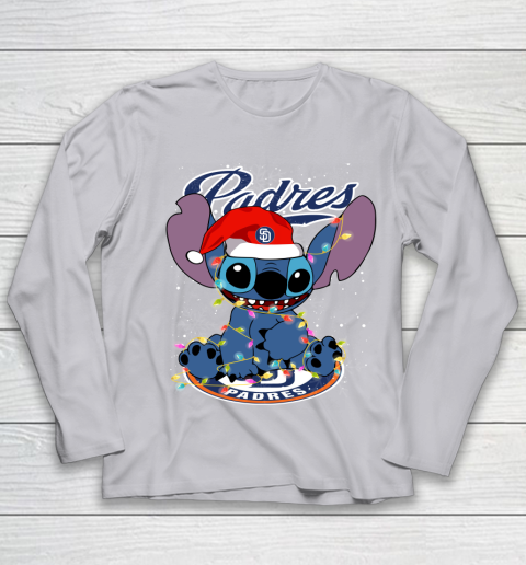 San Diego Padres MLB noel stitch Baseball Christmas Youth Long Sleeve 3