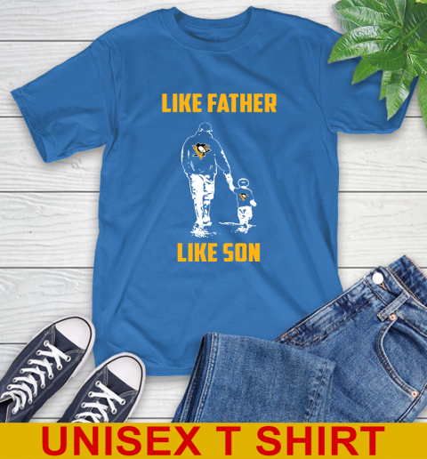Pittsburgh Penguins NHL Hockey Like Father Like Son Sports T-Shirt 11